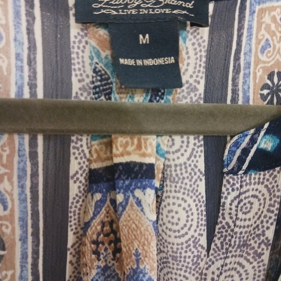 Lucky Brand Grecian sheer blouse - Picture 2 of 9